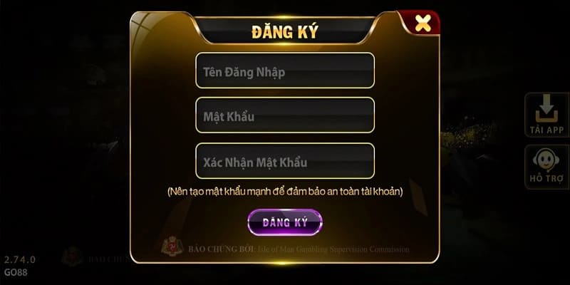 Đăng ký Go88 trải nghiệm game hay