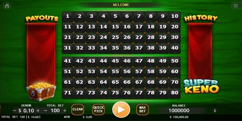 Keno Slot được đánh giá cao hiện nay